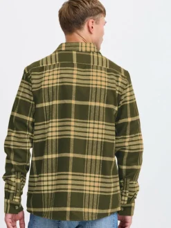 Herren Solid Hemden>Herren Langarmhemd - SDNAB