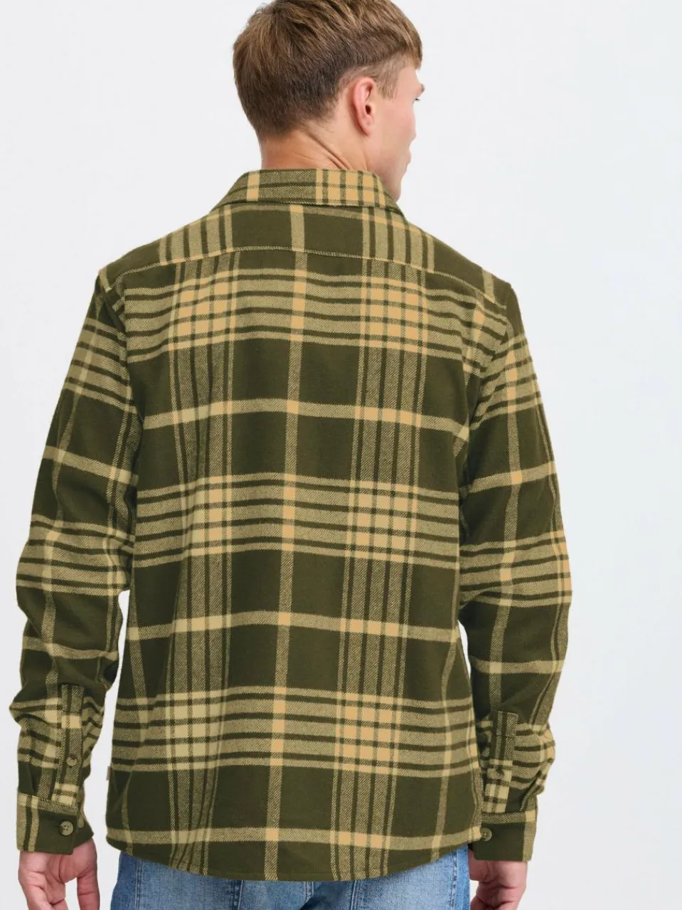 Herren Solid Hemden>Herren Langarmhemd - SDNAB