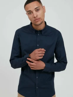 Herren Solid Hemden>Herren Langarmhemd - SDTyler