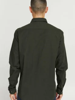 Herren Solid Hemden>Herren Langarmhemd - SDVal