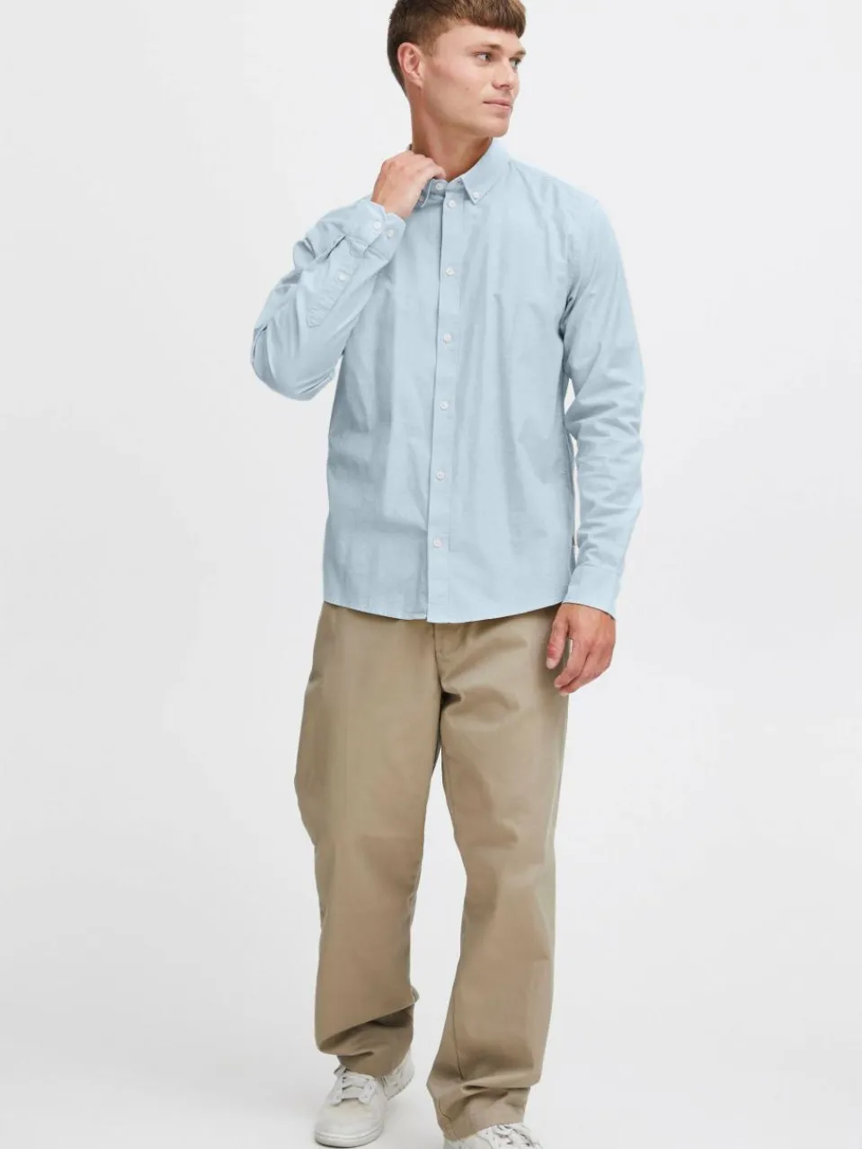 Herren Solid Hemden>Herren Langarmhemd - SDVal