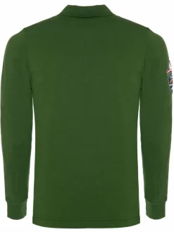 Carisma Poloshirts<Herren Langarm-Polo khaki bedruckt