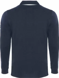 Carisma Poloshirts<Herren Langarm-Polo blau bedruckt