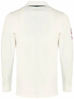 Carisma Poloshirts<Herren Langarm-Polo weiß bedruckt