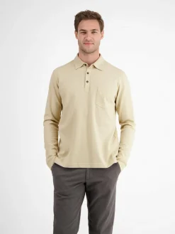 Herren LERROS Poloshirts>Herren Langarm-Poloshirt