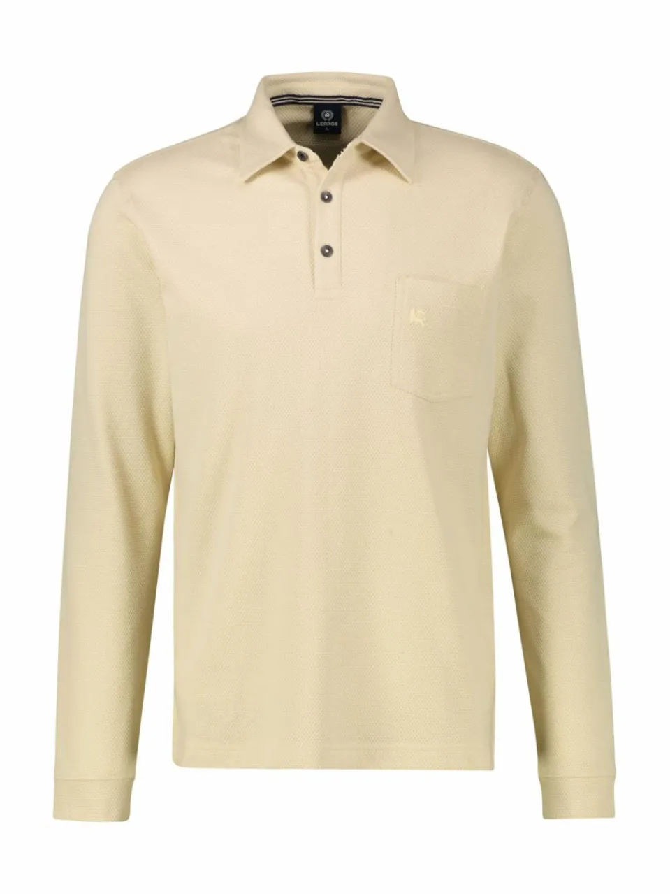 Herren LERROS Poloshirts>Herren Langarm-Poloshirt