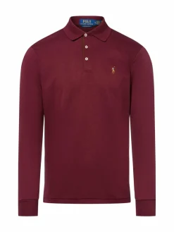 Polo Ralph Lauren Poloshirts|Shirts<Herren Langarm-Poloshirt bordeaux uni