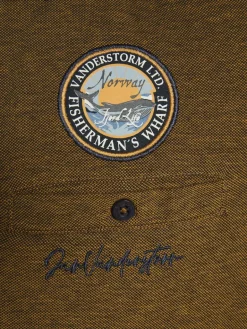 Jan Vanderstorm Poloshirts<Herren Langarm-Poloshirt - JUHANI braun meliert