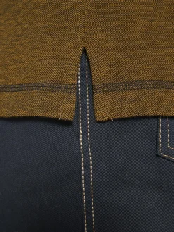 Jan Vanderstorm Poloshirts<Herren Langarm-Poloshirt - JUHANI braun meliert