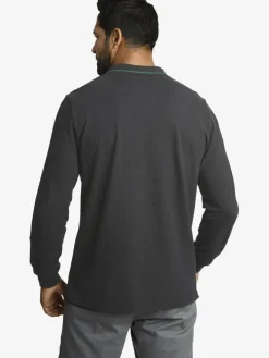 Jan Vanderstorm Poloshirts<Herren Langarm-Poloshirt - ELLIS grau uni