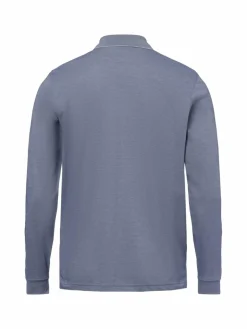 Herren Ragman Poloshirts>Herren Langarm-Poloshirt - bügelleicht