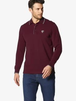 BABISTA Poloshirts<Herren Langarm-Poloshirt - MILANVETZO rot uni