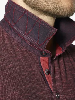 BABISTA Shirts<Herren Langarm-Poloshirt - ZUPATERRI rot uni