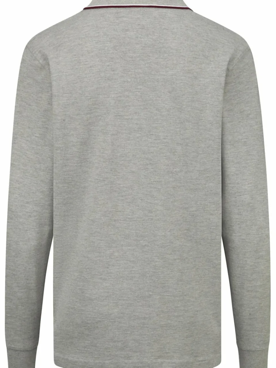 BABISTA Poloshirts<Herren Langarm-Poloshirt - MILANVETZO grau melange uni