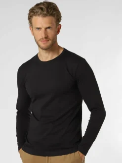 Nils Sundström Shirts<Herren Langarmshirt marine uni