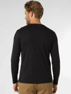 Nils Sundström Shirts<Herren Langarmshirt marine uni