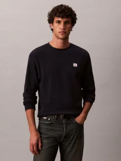 Calvin Klein Jeans Shirts<Herren Langarmshirt marine uni