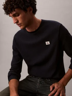 Calvin Klein Jeans Shirts<Herren Langarmshirt marine uni