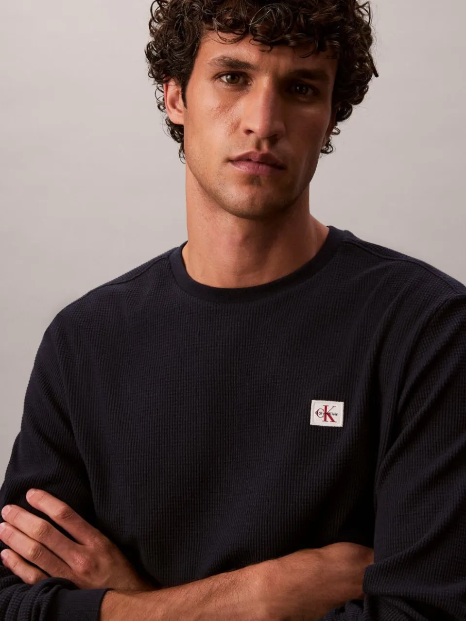 Calvin Klein Jeans Shirts<Herren Langarmshirt marine uni