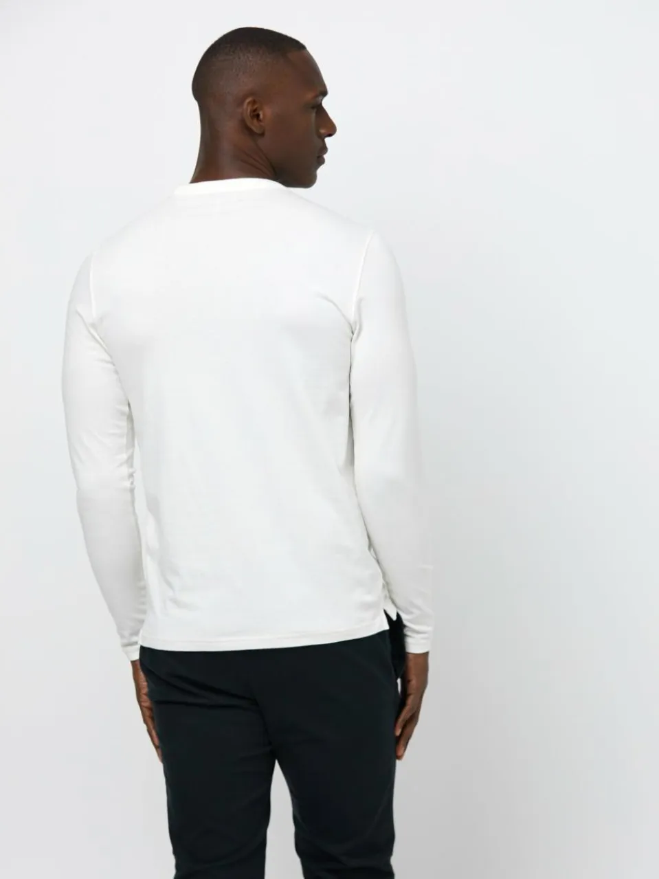 Profuomo Shirts<Herren Langarmshirt weiß uni