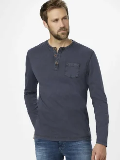 Paddock`s Shirts<Herren Langarmshirt - Regular Fit marine uni