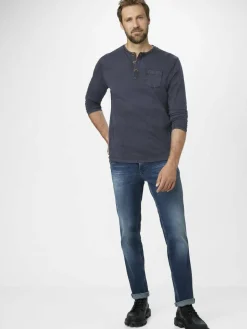 Paddock`s Shirts<Herren Langarmshirt - Regular Fit marine uni