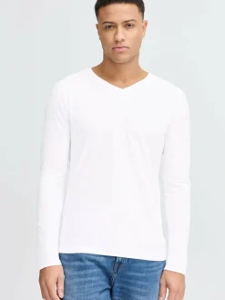 Solid Shirts<Herren Langarmshirt - SDBasil mehrfarbig uni