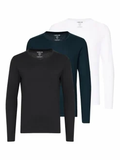 Solid Shirts<Herren Langarmshirt - SDBasil mehrfarbig uni