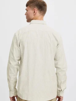 Herren Solid Hemden>Herren Langarmshirt - SDVal