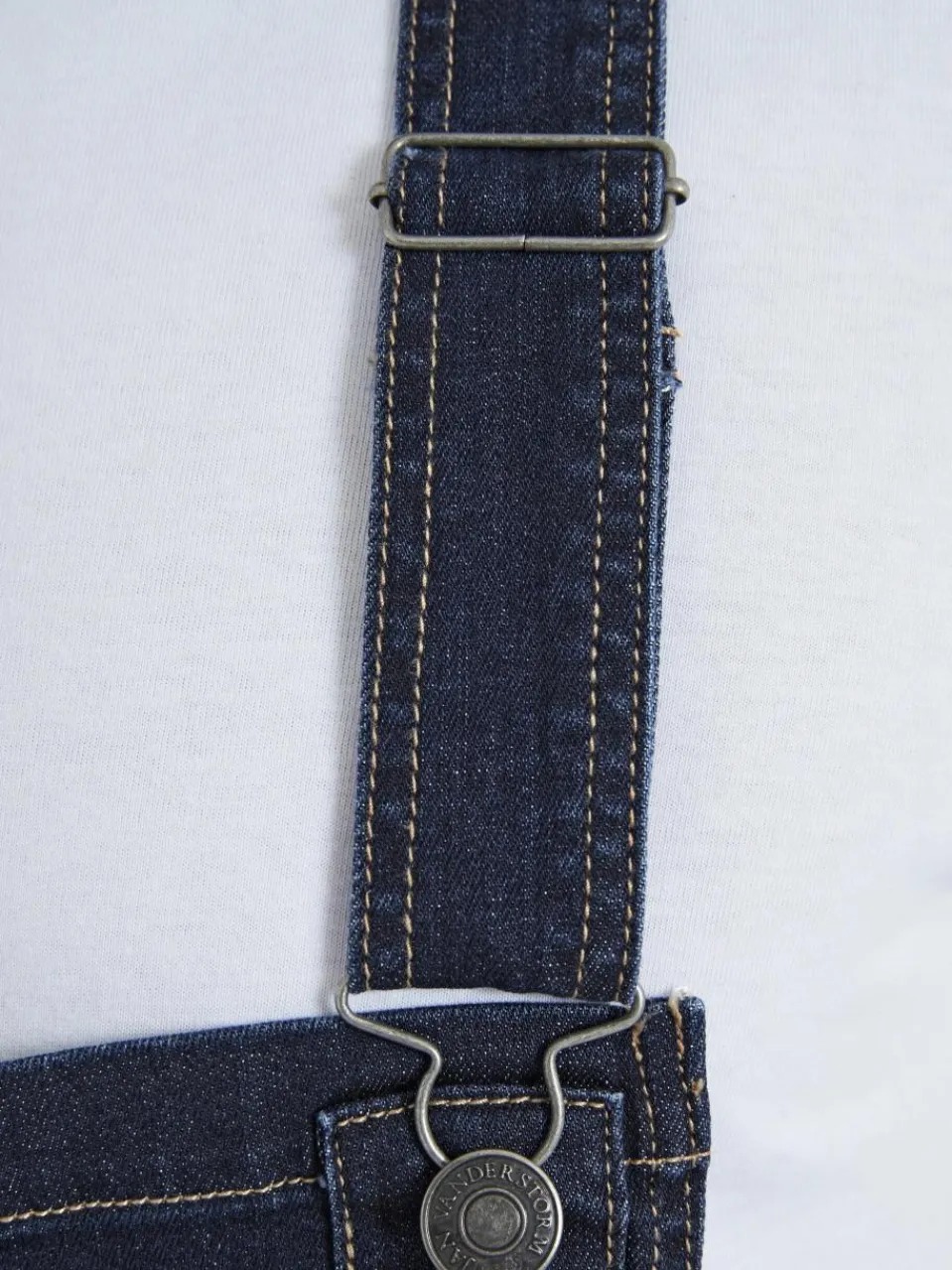 Jan Vanderstorm Hosen<Herren Latzhose - KEARON blau uni