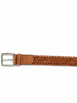 Monti Gürtel & Hosenträger<Herren Ledergürtel cognac strukturiert