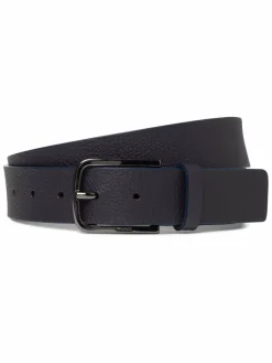 HUGO Gürtel & Hosenträger<Herren Ledergürtel - Gurth marine uni