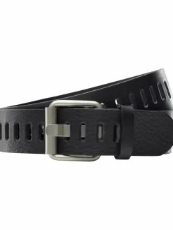 Jan Vanderstorm Gürtel & Hosenträger<Herren Ledergürtel - OLTE schwarz uni