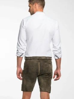 Spieth & Wenksy Hosen<Herren Lederhose - Eggenfeld braun uni