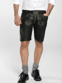 Spieth & Wenksy Hosen<Herren Lederhose - Fulvier schoko uni