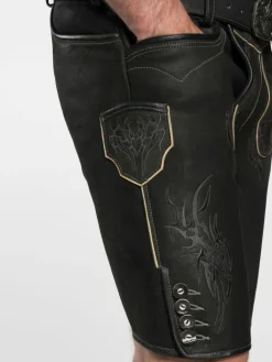 Spieth & Wenksy Hosen<Herren Lederhose - Fulvier schoko uni