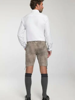 Spieth & Wenksy Hosen<Herren Lederhose - Garvin braun uni