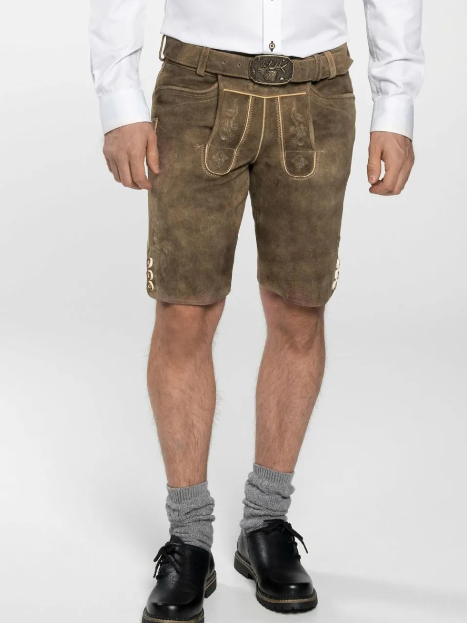 Herren Spieth & Wenksy Hosen>Herren Lederhose - Rampoldi