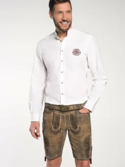 Spieth & Wenksy Hosen<Herren Lederhosen - FCB Geisenfeld braun uni