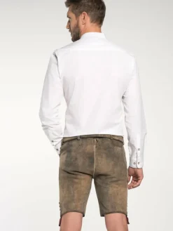 Spieth & Wenksy Hosen<Herren Lederhosen - FCB Geisenfeld braun uni