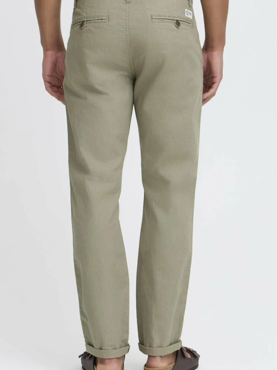 Herren Solid Hosen>Herren Leinenhose - SDLoran