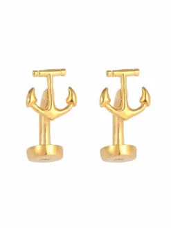 KUZZOI Manschettenknöpfe<Herren Manschettenknopf gold uni