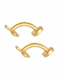 KUZZOI Manschettenknöpfe<Herren Manschettenknopf gold uni