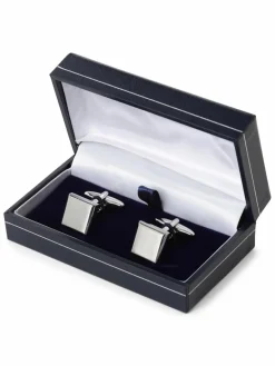 Andrew James Manschettenknöpfe<Herren Manschettenknöpfe silber uni