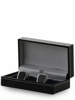 Andrew James Manschettenknöpfe<Herren Manschettenknöpfe silber marine uni