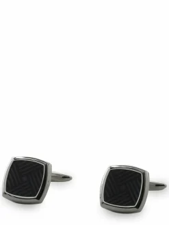 Andrew James Manschettenknöpfe<Herren Manschettenknöpfe silber marine uni