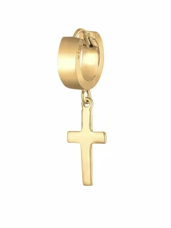 KUZZOI Schmuck<Herren Ohrringe gold uni