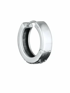 KUZZOI Schmuck<Herren Ohrringe silber uni