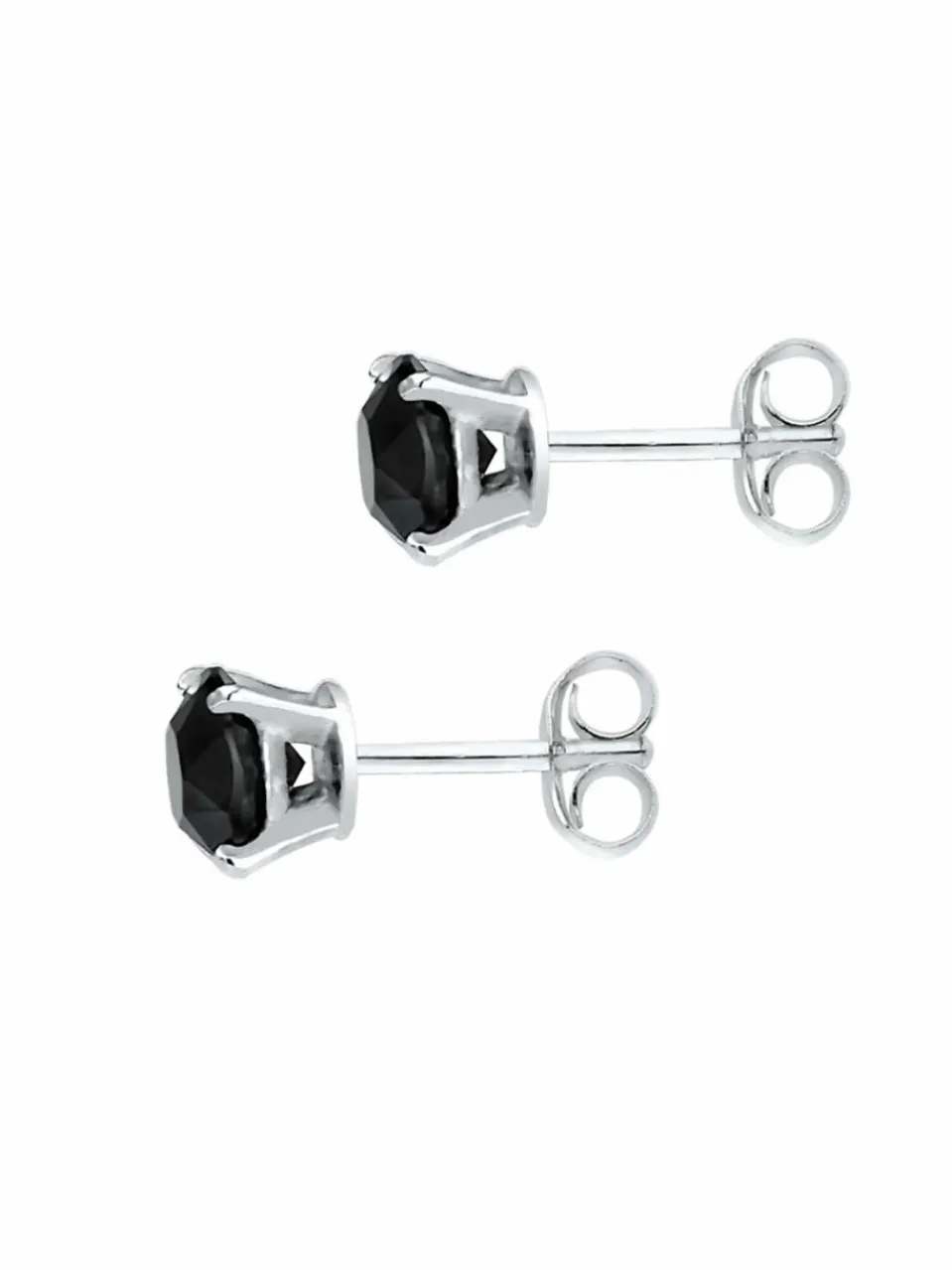 KUZZOI Schmuck<Herren Ohrringe schwarz uni