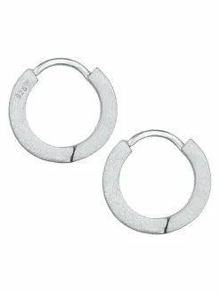 KUZZOI Schmuck<Herren Ohrringe silber uni